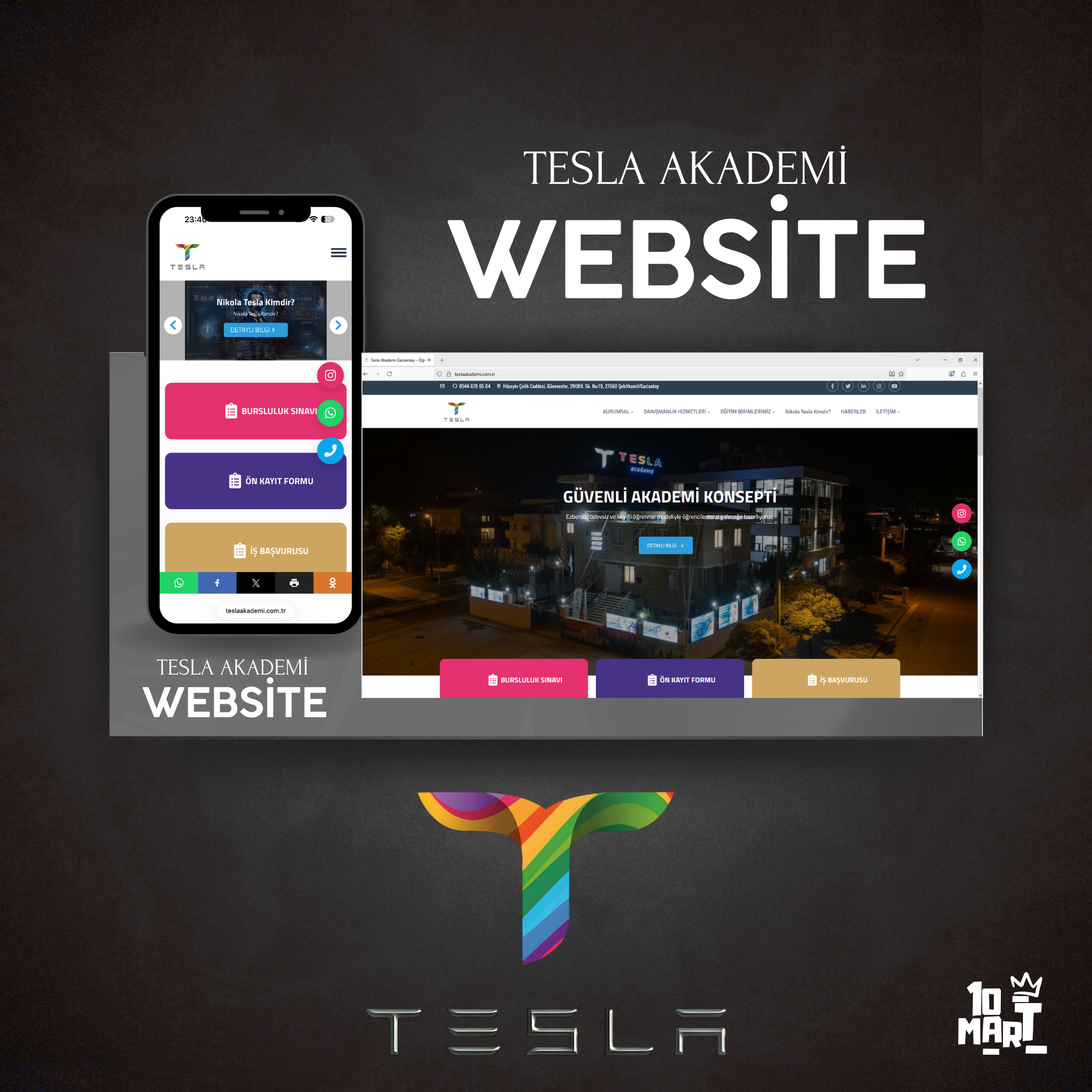 Tesla Akademi – Web Sitesi Tasarımı