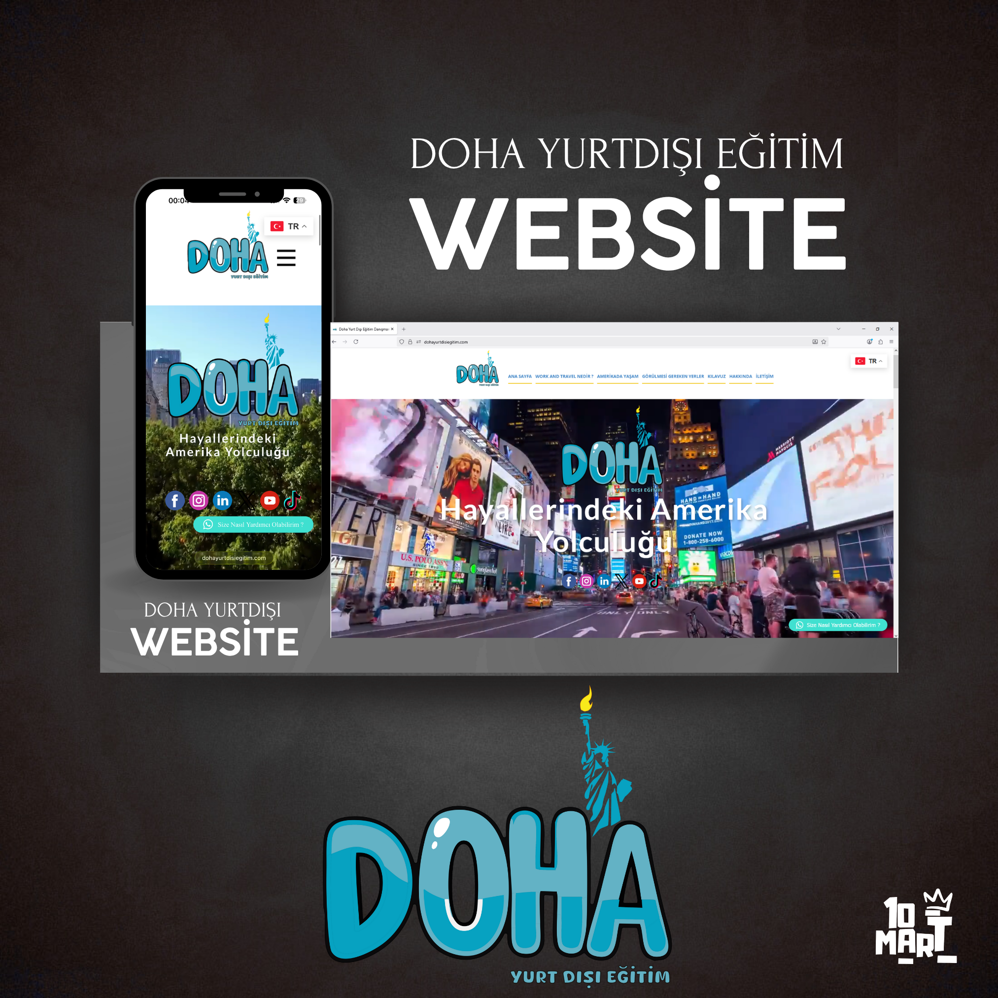 Doha Yurtdışı Eğitim – Web Sitesi Tasarımı