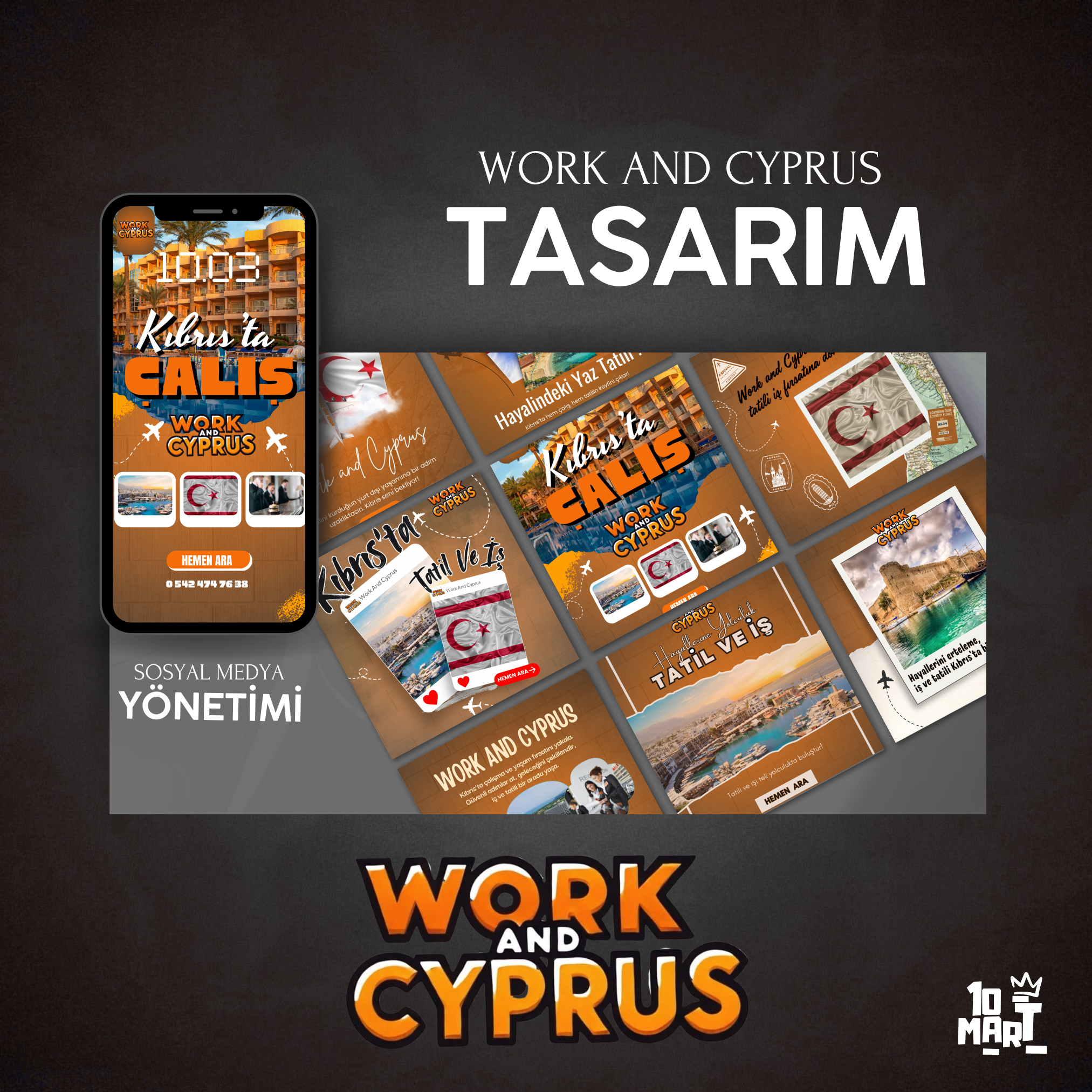 Work and Cyprus – Sosyal Medya ve Afiş Tasarımları